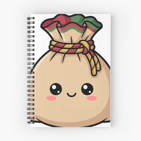 Item preview, Kawaii Christmas Gift Sack with a Happy Face designed and sold by pumsquare.