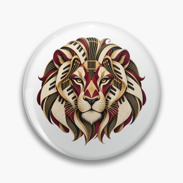 Item preview, Lion Musical Portrait in 1930s Art Deco designed and sold by Mono.fi Studios.