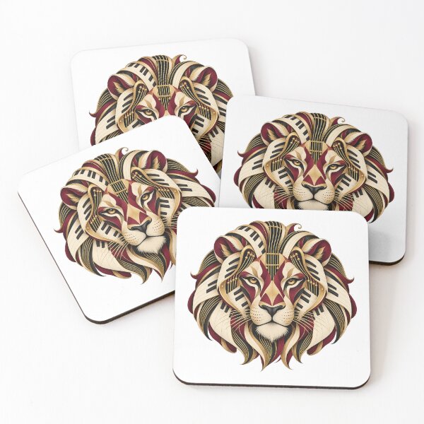 Item preview, Lion Musical Portrait in 1930s Art Deco designed and sold by Mono.fi Studios.