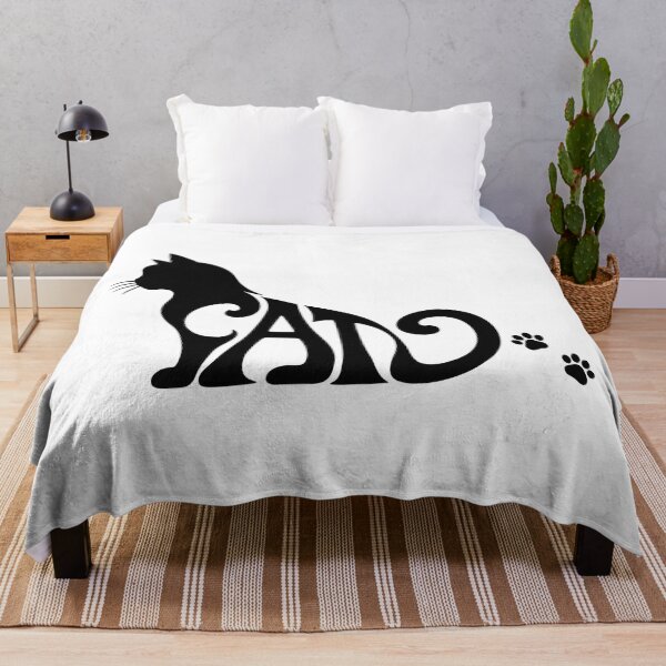Item preview, Minimalist Sitting Cat Silhouette Typography Word Art designed and sold by DYALEEZ-XCR.