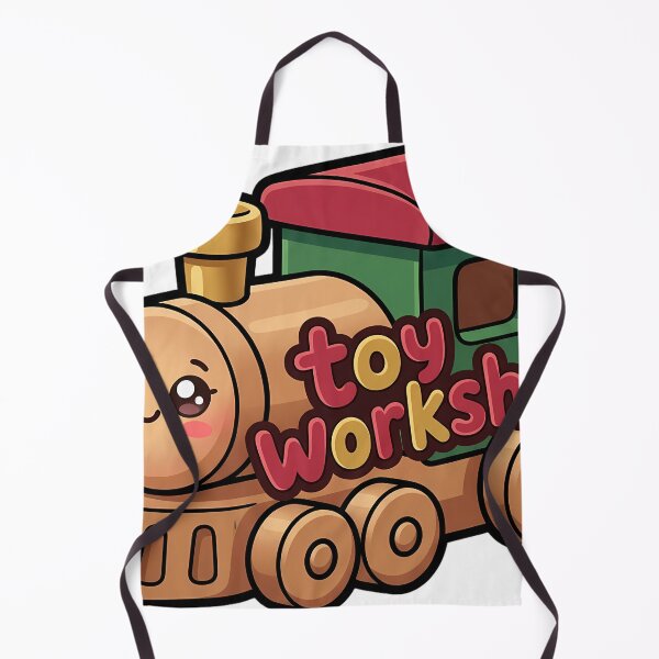 Item preview, Kawaii Christmas Toy Train with a Happy Face - Toy Workshop designed and sold by pumsquare.