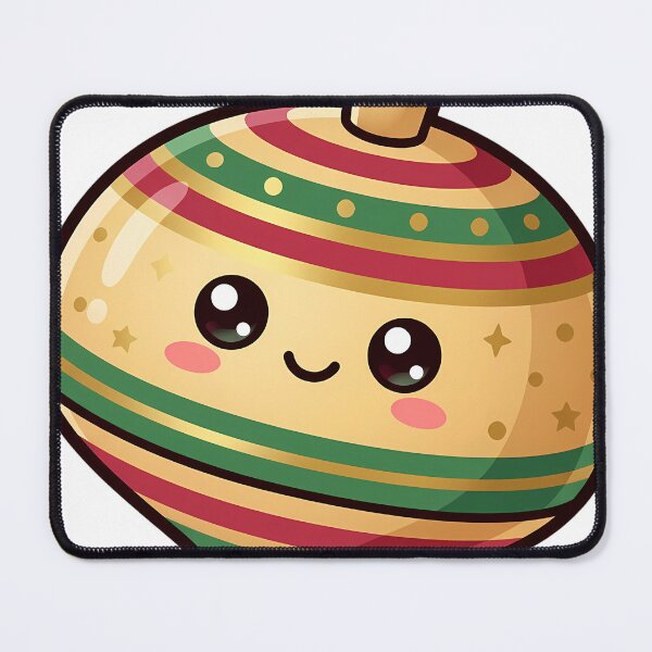Item preview, Kawaii Christmas Spinning Top with a Happy Face designed and sold by pumsquare.