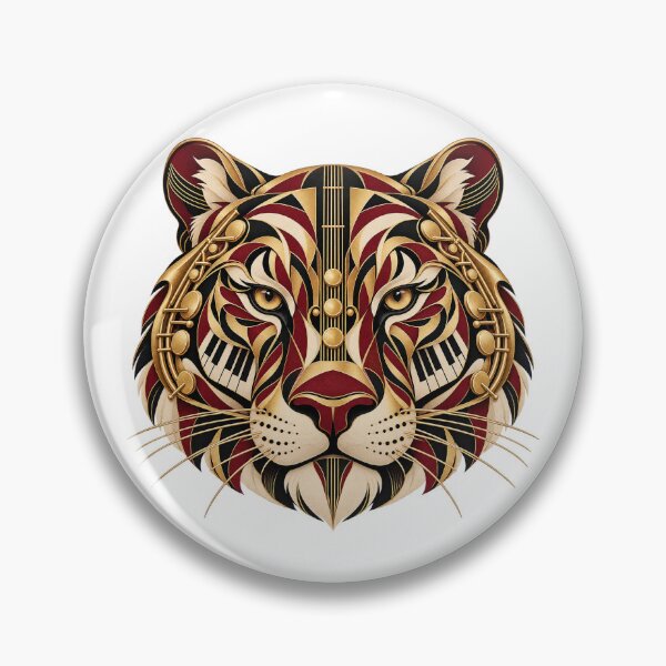 Item preview, Tiger Musical Portrait in 1930s Art Deco designed and sold by Mono.fi Studios.