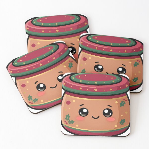 Item preview, Kawaii Christmas Paint Pot with a Happy Face designed and sold by pumsquare.