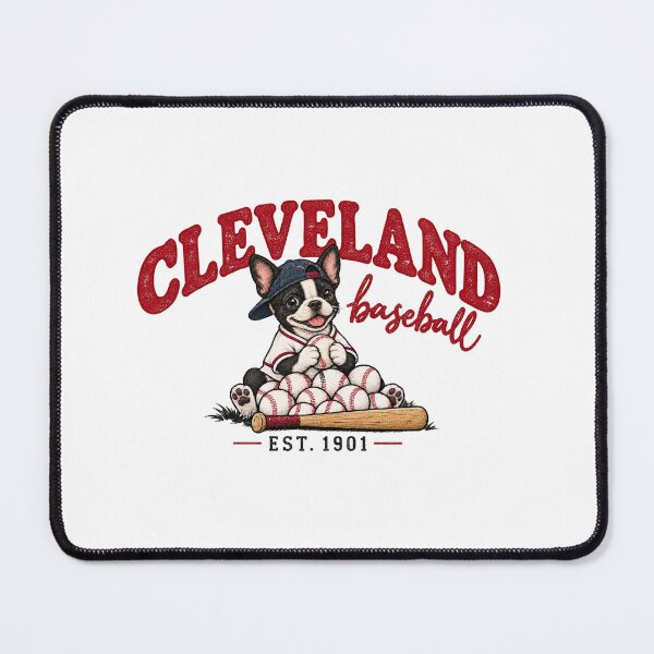 Item preview, Cleveland Baseball Est 1901 Cute Puppy Vintage Graphic designed and sold by DYALEEZ-XCR.