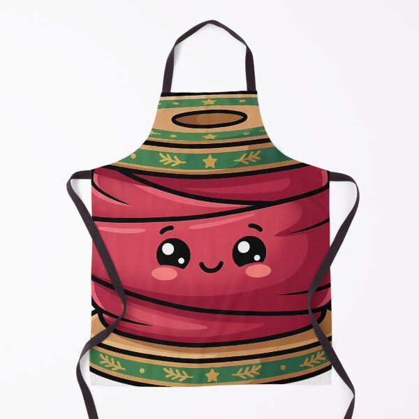 Item preview, Kawaii Christmas Ribbon Spool with a Happy Face designed and sold by pumsquare.