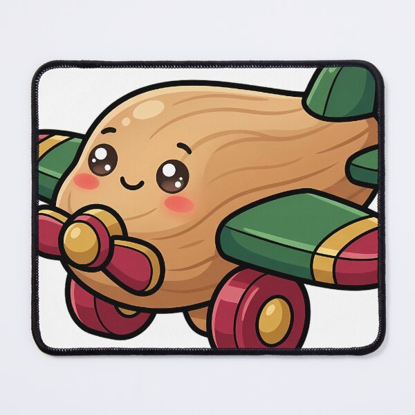 Item preview, Kawaii Christmas Toy Plane with a Happy Face designed and sold by pumsquare.