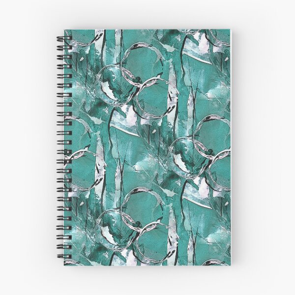 Item preview, Grunge White Painterly Abstract on Teal designed and sold by Artistestella.