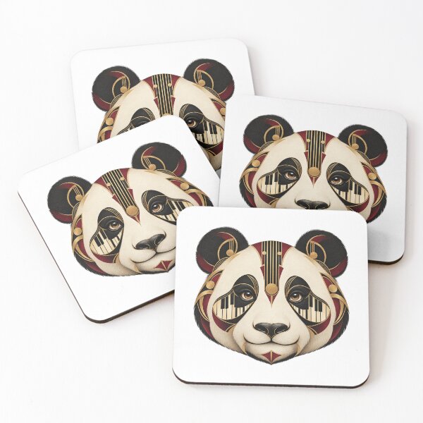 Item preview, Panda Musical Portrait in 1930s Art Deco designed and sold by Mono.fi Studios.