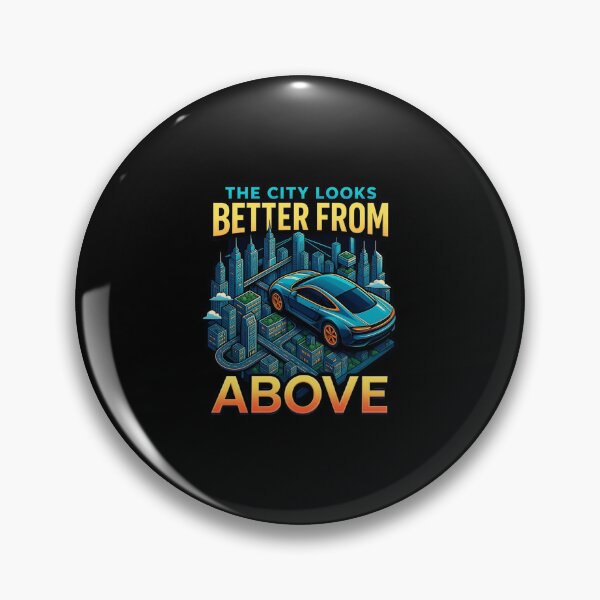 Item preview, City Looks Better From Above Sports Car View designed and sold by AmeliaShirts.