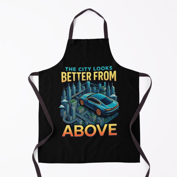 Item preview, City Looks Better From Above Sports Car View designed and sold by AmeliaShirts.