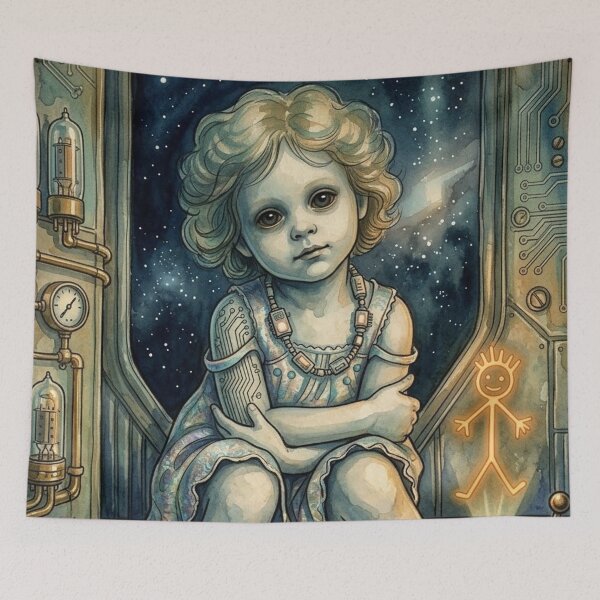 Item preview, Little Cyborg Girl designed and sold by FVO-italydesign.