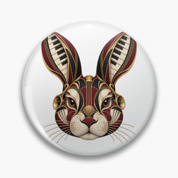 Item preview, Rabbit Musical Portrait in 1930s Art Deco designed and sold by Mono.fi Studios.