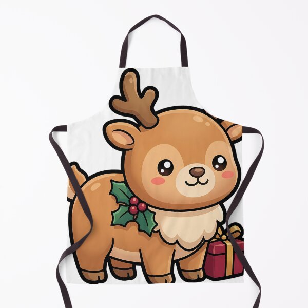 Item preview, Cute Christmas Reindeer with a Fluffy Chest Ruff designed and sold by pumsquare.