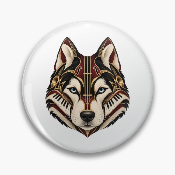 Item preview, Husky Musical Portrait in 1930s Art Deco designed and sold by Mono.fi Studios.