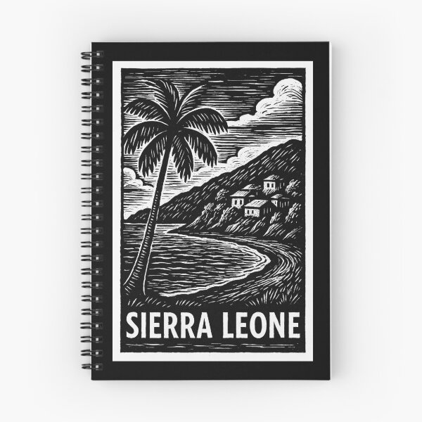 Item preview, Sierra Leone Linocut Style  designed and sold by Thistle-TShop.