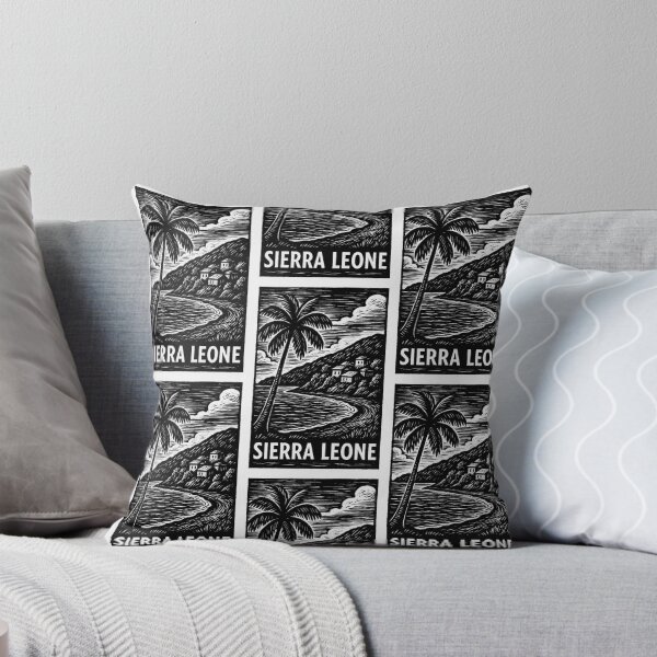 Item preview, Sierra Leone Linocut Style  designed and sold by Thistle-TShop.