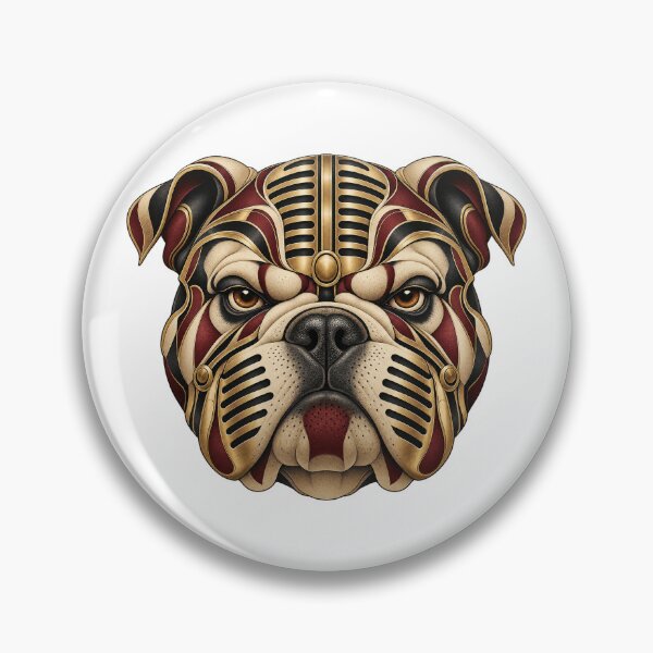 Item preview, Bulldog Musical Portrait in 1930s Art Deco designed and sold by Mono.fi Studios.