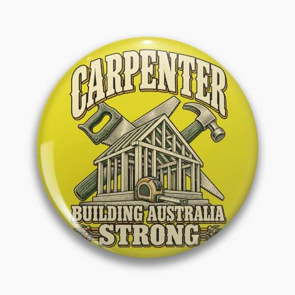 Item preview, Carpenter - Building Australia Strong Vintage Tradie Design designed and sold by Mygoodees.