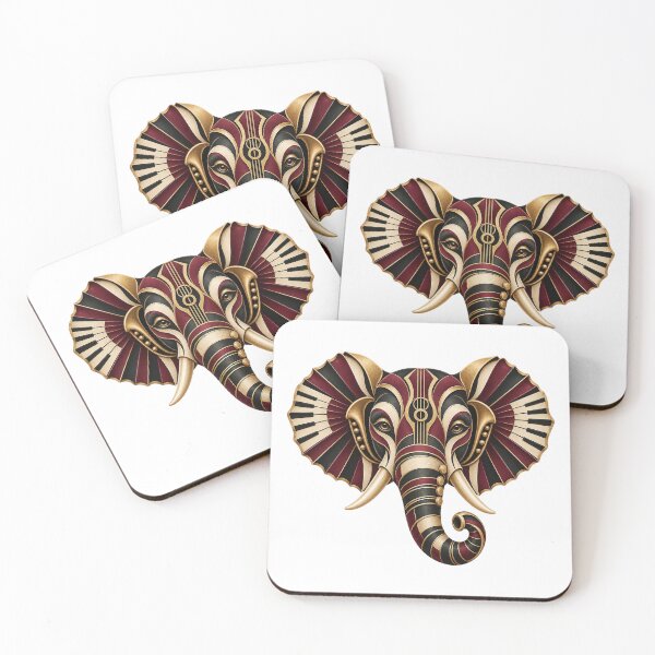 Item preview, Elephant Musical Portrait in 1930s Art Deco designed and sold by Mono.fi Studios.