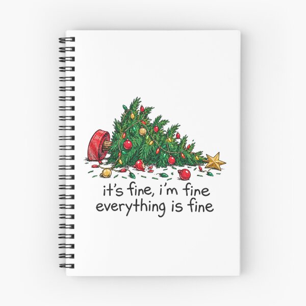 Item preview, Everything Is Fine Fallen Christmas Tree designed and sold by HarinDonreka.
