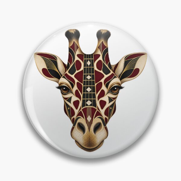 Item preview, Giraffe Musical Portrait in 1930s Art Deco designed and sold by Mono.fi Studios.