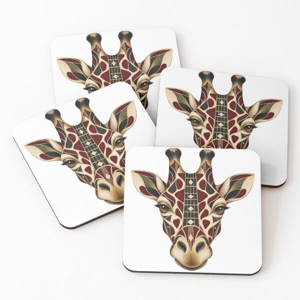Item preview, Giraffe Musical Portrait in 1930s Art Deco designed and sold by Mono.fi Studios.