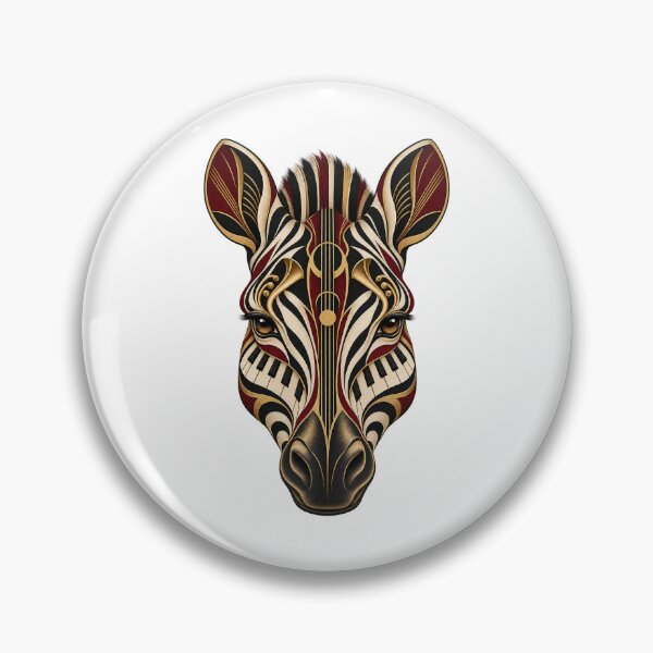 Item preview, Zebra Musical Portrait in 1930s Art Deco designed and sold by Mono.fi Studios.