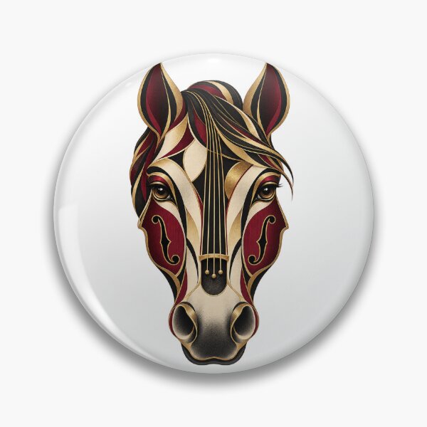 Item preview, Horse Musical Portrait in 1930s Art Deco designed and sold by Mono.fi Studios.