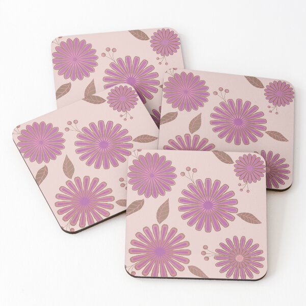 Item preview, Pink Brown and Mauve Floral on Beige  designed and sold by JaygiesDesign.
