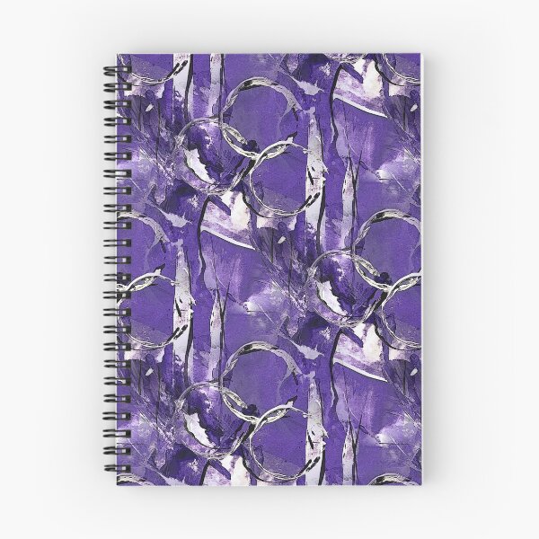 Item preview, Grunge White Painterly Abstract on Purple designed and sold by Artistestella.