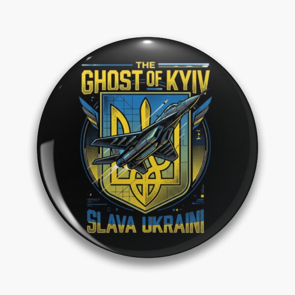 Item preview, Ghost of Kyiv MiG-29 - Ukrainian Air Force Slava Ukraini designed and sold by Becooldesing.
