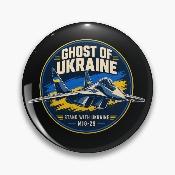 Item preview, Ghost of Kyiv MiG-29 - Ukrainian Air Force Slava Ukraini designed and sold by Becooldesing.