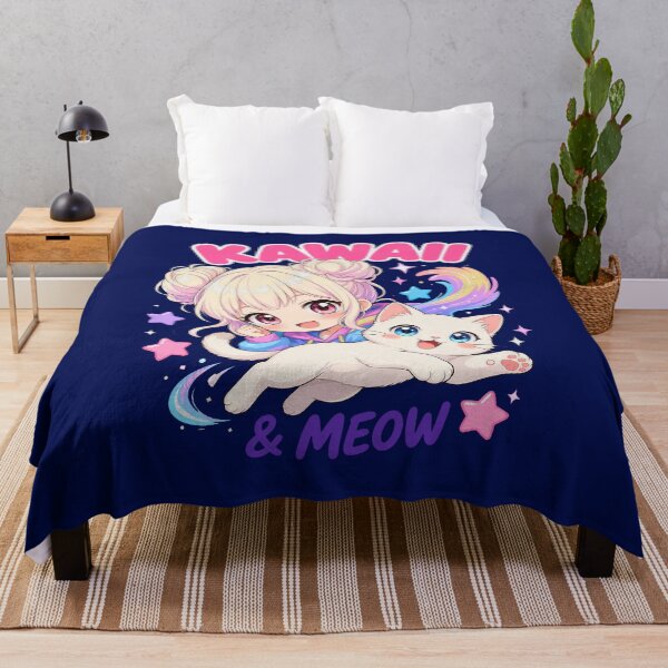 Item preview, Kawaii And Meow Chibi Kitten Girl Hug designed and sold by elfredaadams.