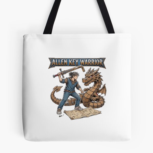 Item preview, Allen Key Warrior Funny Millennial T-Shirt designed and sold by Hearth & Hue.