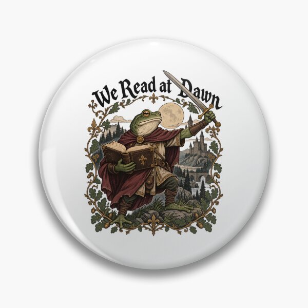 Item preview, We read at Dawn Frog Knight designed and sold by sollunadesignns.
