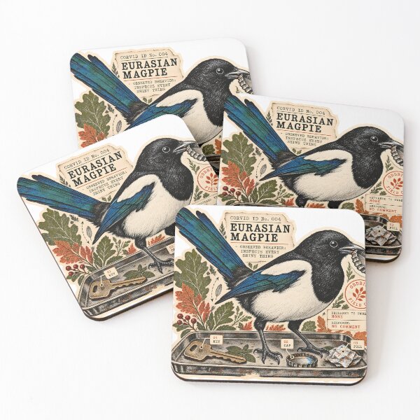 Item preview, Magpie Evidence Tray — "Returned to Owner: None" Birding Sticker designed and sold by OddbirdForest.