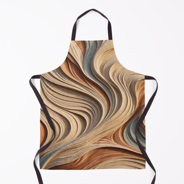 Item preview, 3D Textured Sand Waves Abstract Wabi Sabi Desert Dunes Beige Terracotta Wall Art designed and sold by Dogandesighn.