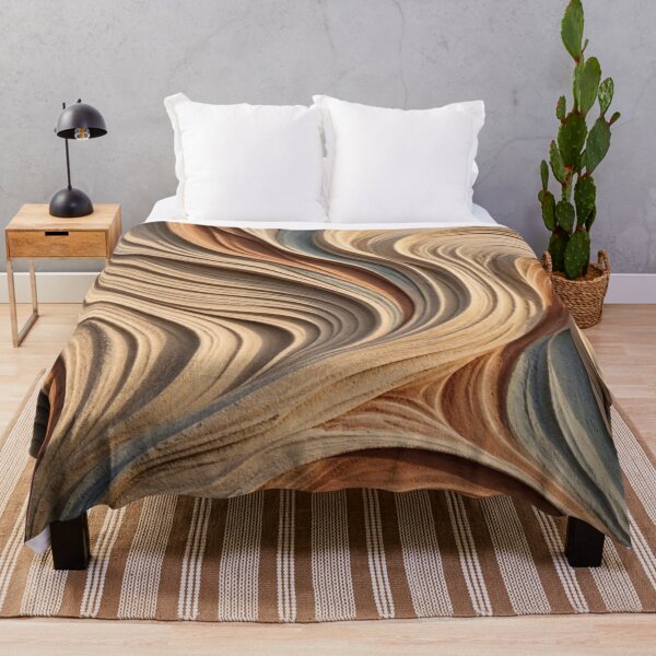 Item preview, 3D Textured Sand Waves Abstract Wabi Sabi Desert Dunes Beige Terracotta Wall Art designed and sold by Dogandesighn.