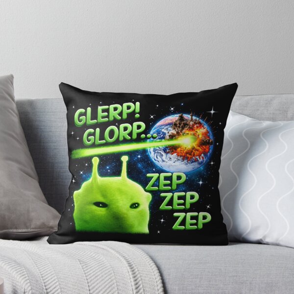 Item preview, Glerp Glorp Funny Alien Cat Meme designed and sold by brkvdesign.