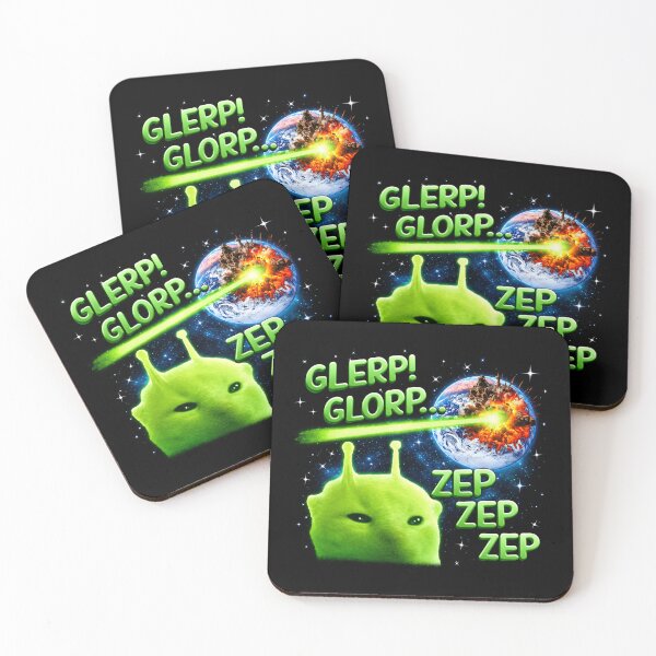 Item preview, Glerp Glorp Funny Alien Cat Meme designed and sold by brkvdesign.