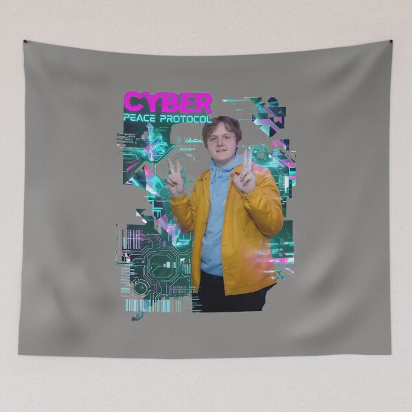 Item preview, Peace Sign Musician Portrait Yellow Jacket-53 designed and sold by MariaHCho.