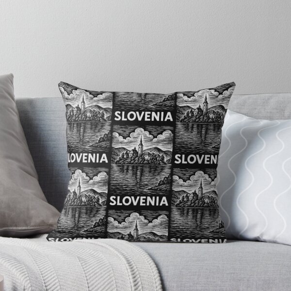 Item preview, Slovenia Linocut Style  designed and sold by Thistle-TShop.