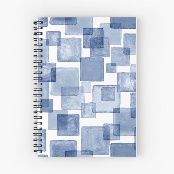 Item preview, Blue Watercolor Abstract Squares – Minimalist Geometric Pattern designed and sold by riceayoj.