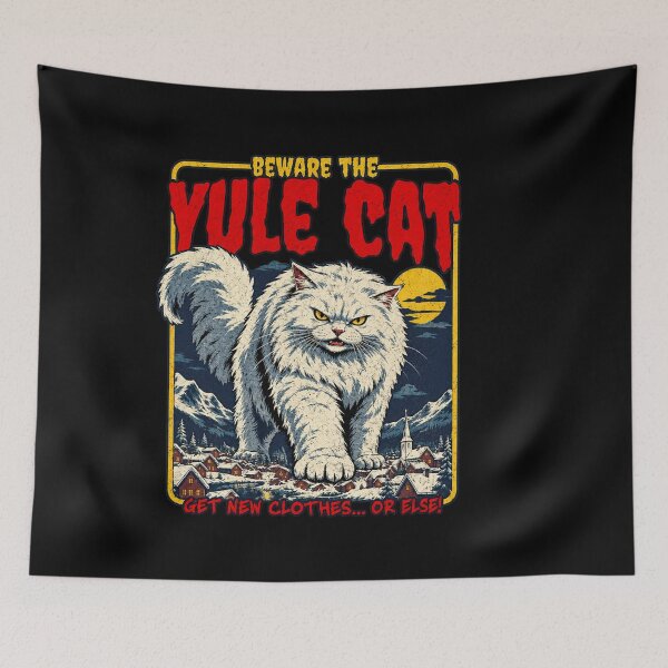 Item preview, Beware the Yule Cat Christmas Folklore designed and sold by HarinDonreka.