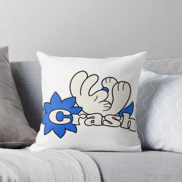 Item preview, Glove Emblem – Retro Blue Flower Graffiti  designed and sold by AKFaud.
