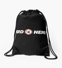 Chuck Bartowsky Nerd Herd logo Drawstring Bag