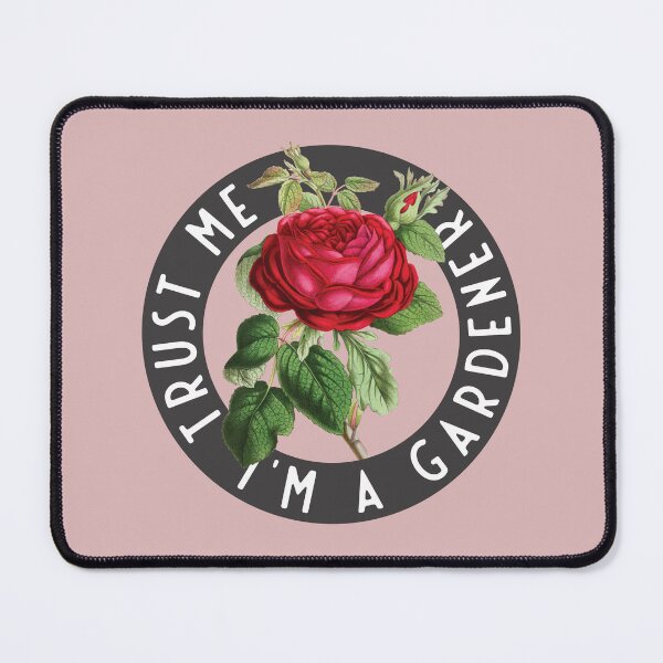 Item preview, Trust Me, I'm a Gardener - Red Rose designed and sold by knappidesign.