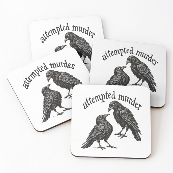 Item preview, Attempted Murder Crows designed and sold by sollunadesignns.
