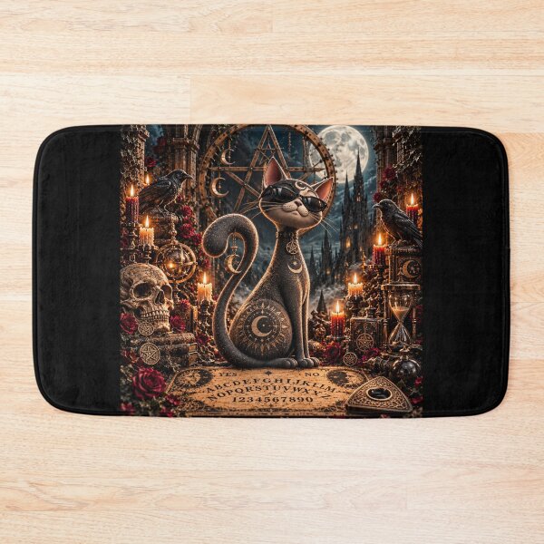 Item preview, Gothic Atomic Cat Ouija Edition Halloween Occult designed and sold by MarkColeImaging.